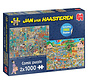 Jumbo Jan van Haasteren The Music Shop & Holiday Jitters Puzzle 2 x 1000pcs - ORIGINAL BOX SIZE