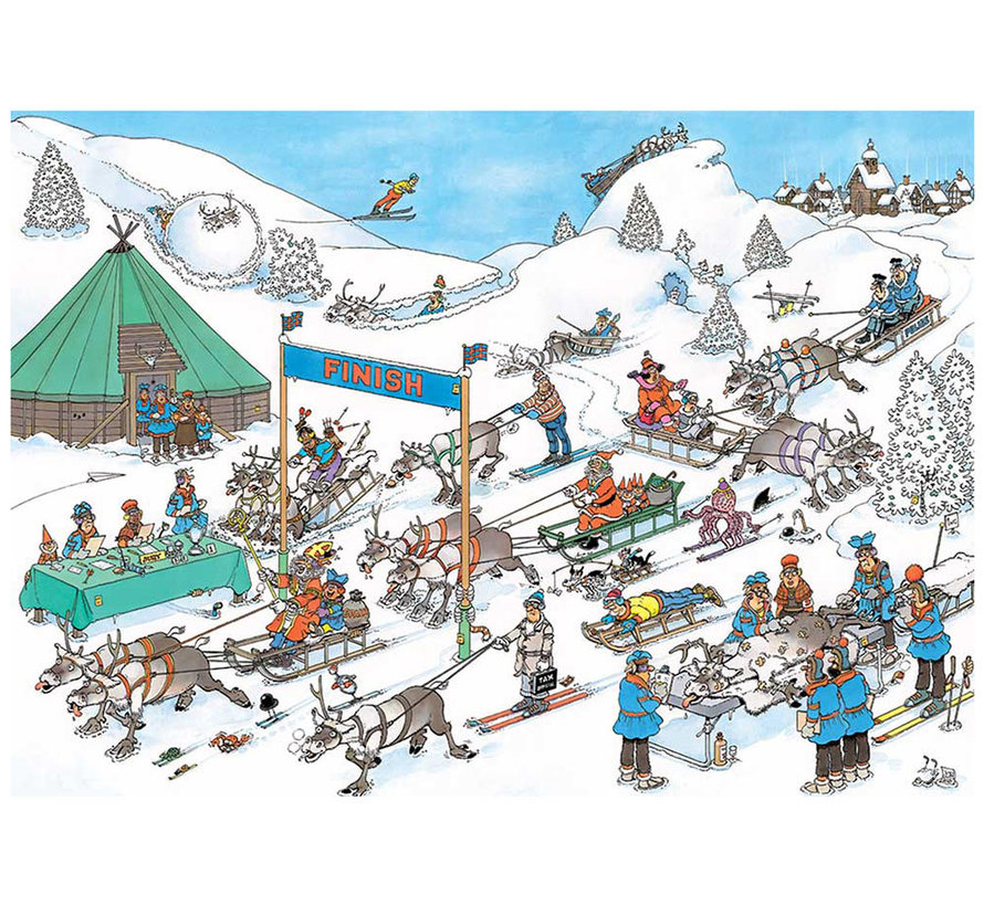 Jumbo Jan van Haasteren - Reindeer Races Puzzle 500pcs