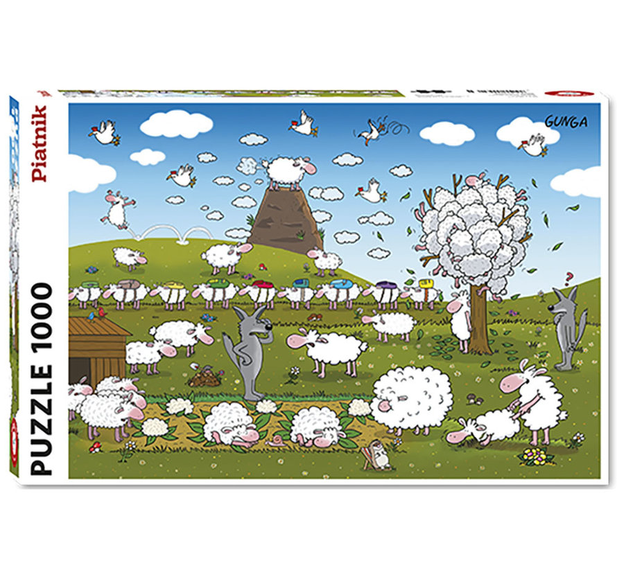 Piatnik Sheep in Paradise Puzzle 1000pcs