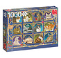 Jumbo Francien, Cat Horoscope Puzzle 1000pcs RETIRED