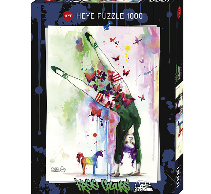 Heye Free Colours: Mini Unicorn Puzzle 1000pcs