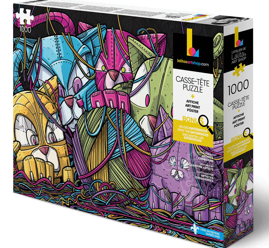 Lalita Robocats Puzzle 1000pcs