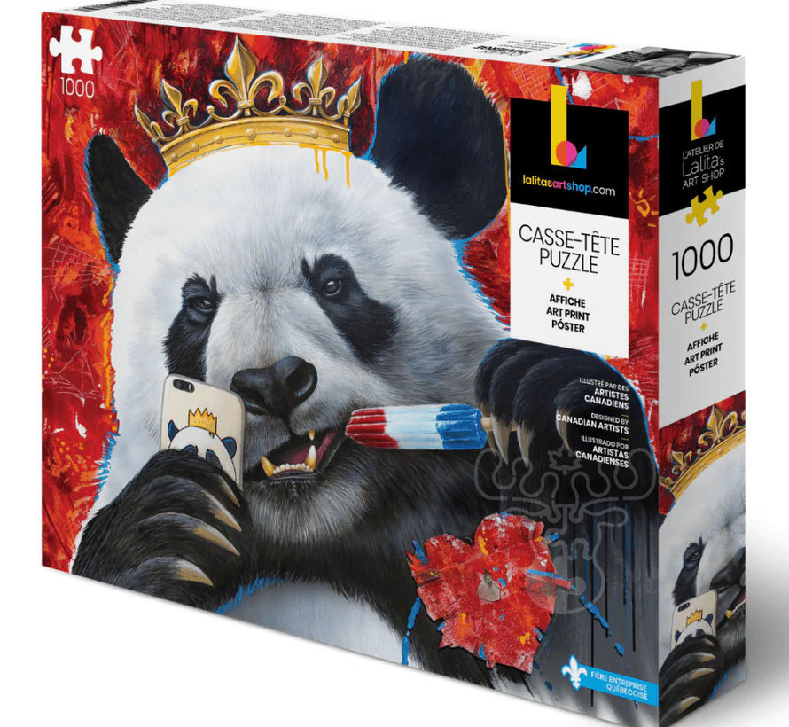 FINAL SALE Lalita Selfie Panda Puzzle 1000pcs