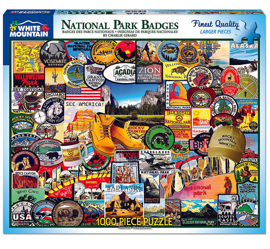 White Mountain National Park Badges Puzzle 1000pcs