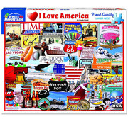 White Mountain White Mountain I Love America Puzzle 1000pcs