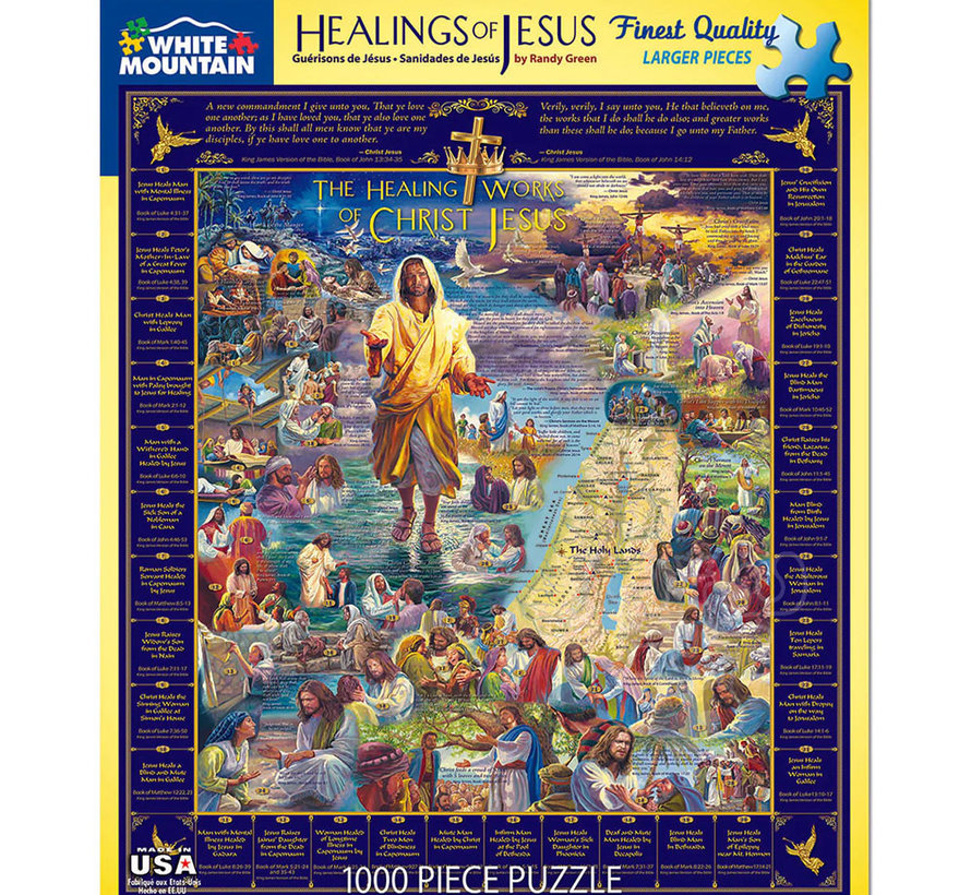 White Mountain Healings of Jesus Puzzle 1000pcs