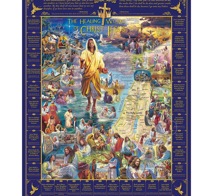 White Mountain Healings of Jesus Puzzle 1000pcs