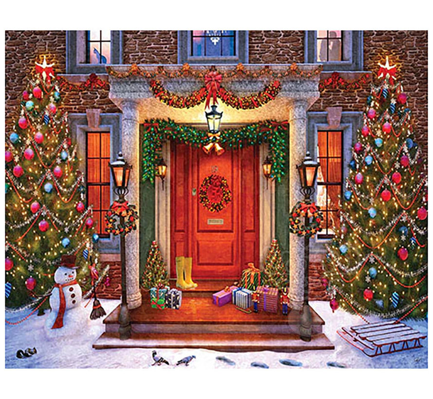 WMP Christmas White Mountain Christmas Lights Puzzle 1000pcs