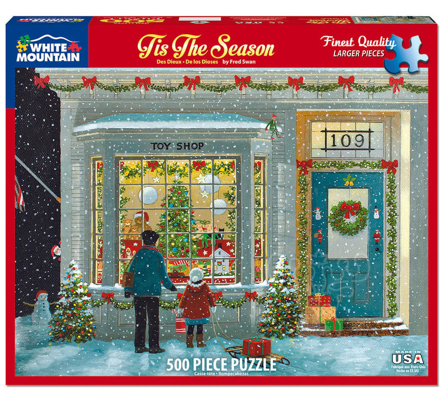 White Mountain Tis The Season Puzzle 500pcs