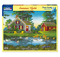 White Mountain Summer Gold Puzzle 1000pcs