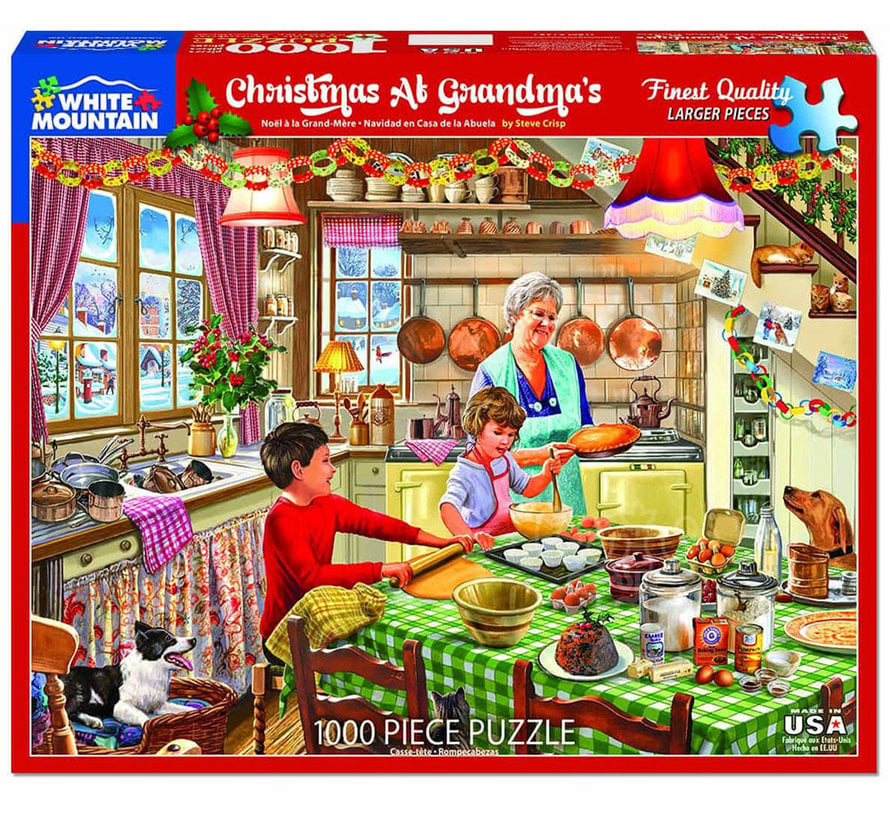 White Mountain Christmas at Grandma's Puzzle 1000pcs