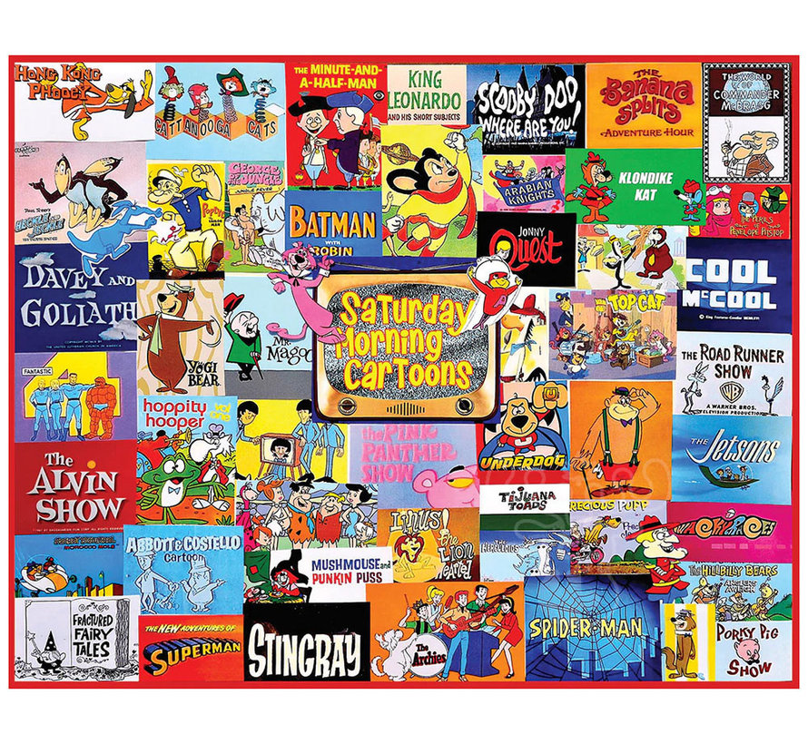 White Mountain Saturday Morning Cartoons Puzzle 1000pcs