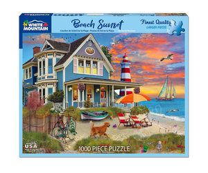 White Mountain Beach Sunset Puzzle 1000pcs - Puzzles Canada