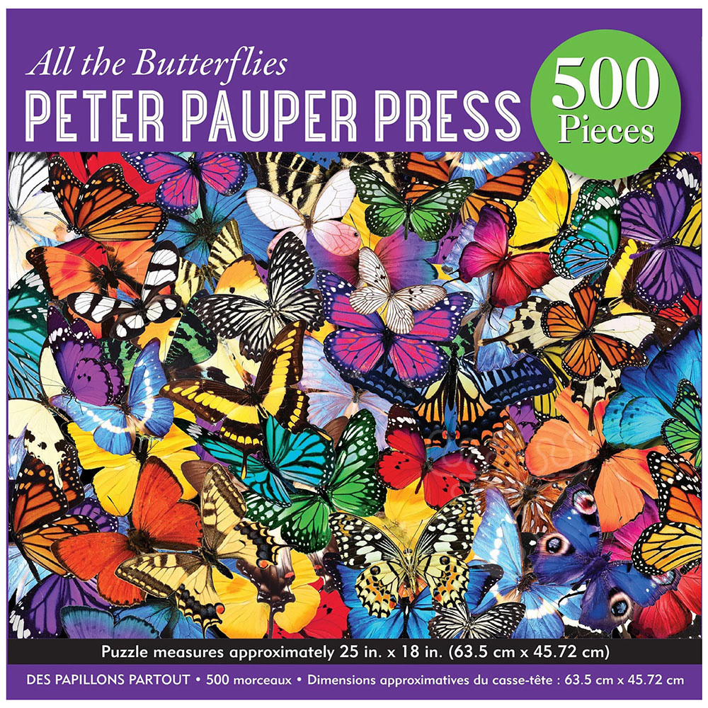Peter Pauper Press All the Butterflies Puzzle 500pcs Puzzles Canada