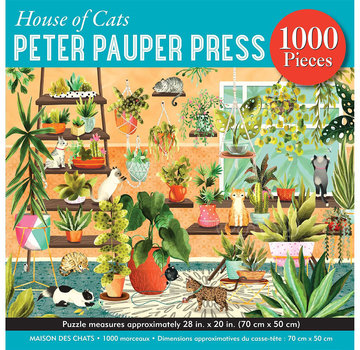 Peter Pauper Press Peter Pauper Press House of Cats Puzzle 1000pcs