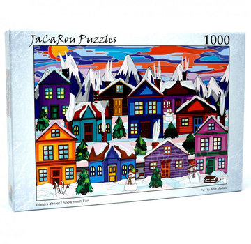 JaCaRou Puzzles JaCaRou Snow Much Fun / Plaisirs d'Hiver Puzzle 1000pcs