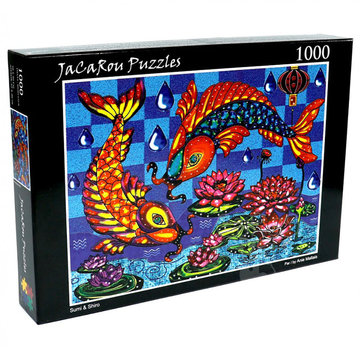 JaCaRou Puzzles FINAL SALE JaCaRou Sumi & Shiro Puzzle 1000pcs