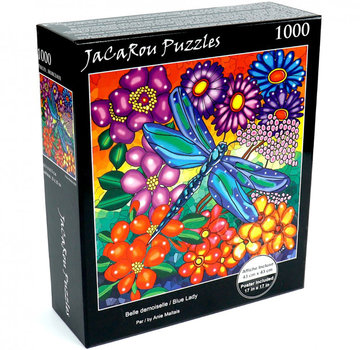 JaCaRou Puzzles FINAL SALE JaCaRou Blue Lady / Belle Demoiselle Puzzle 1000pcs