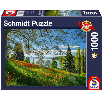 Schmidt Schmidt Tulips Flowering, Frühlingsallee, Mainau Island Puzzle 1000pcs