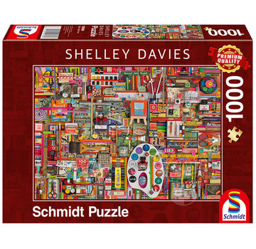 Schmidt Schmidt Shelley Davies Vintage Artist’s Materials Puzzle 1000pcs