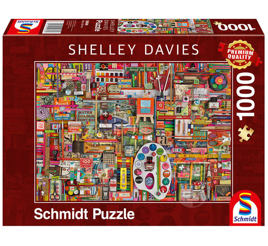 Schmidt Shelley Davies Vintage Artist’s Materials Puzzle 1000pcs