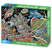 Springbok Springbok Space Town Puzzle 500pcs