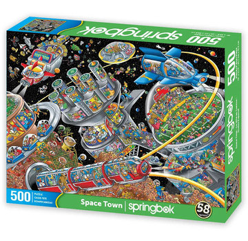 Springbok Springbok Space Town Puzzle 500pcs