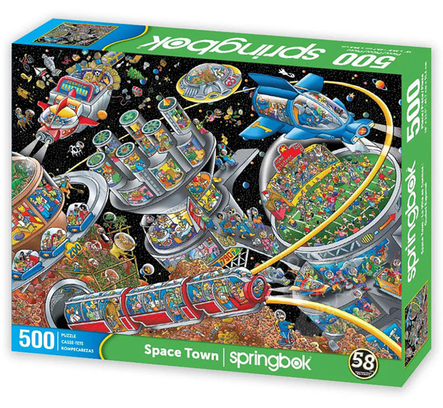 Springbok Space Town Puzzle 500pcs
