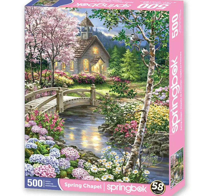 Springbok Spring Chapel Puzzle 500pcs