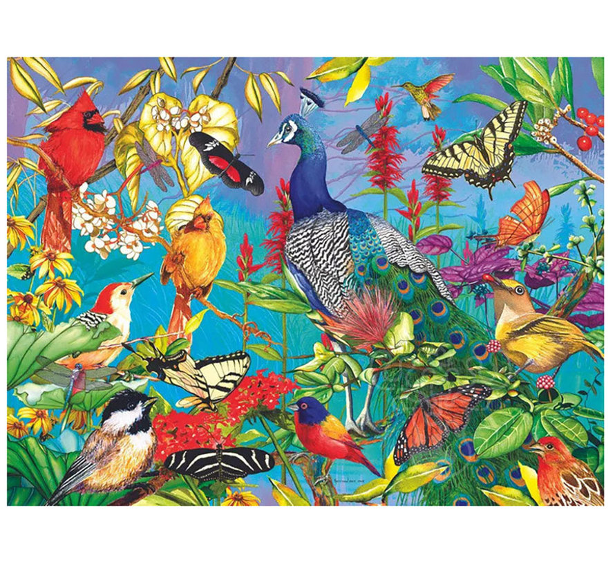 Springbok Peacock Garden Puzzle 1000pcs