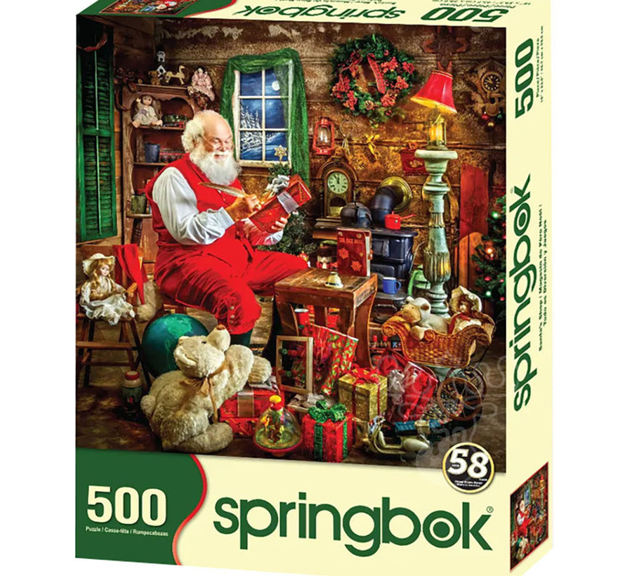 Springbok Santa’s Shop Puzzle 500pcs