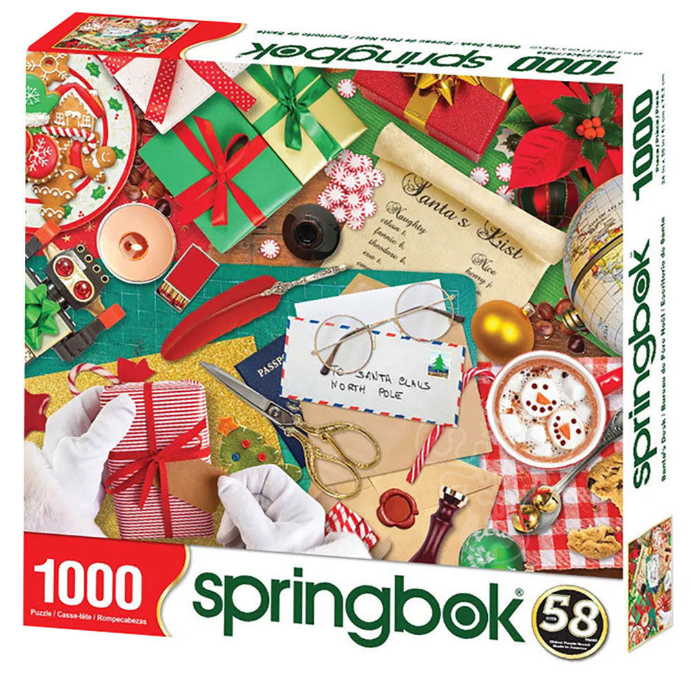 Springbok Santa’s Desk Puzzle 1000pcs - Puzzles Canada