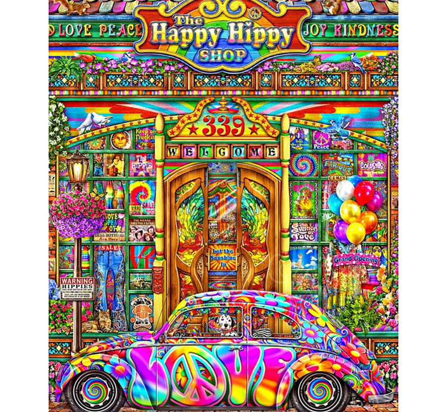 Springbok The Happy Hippy Shop Puzzle 1000pcs