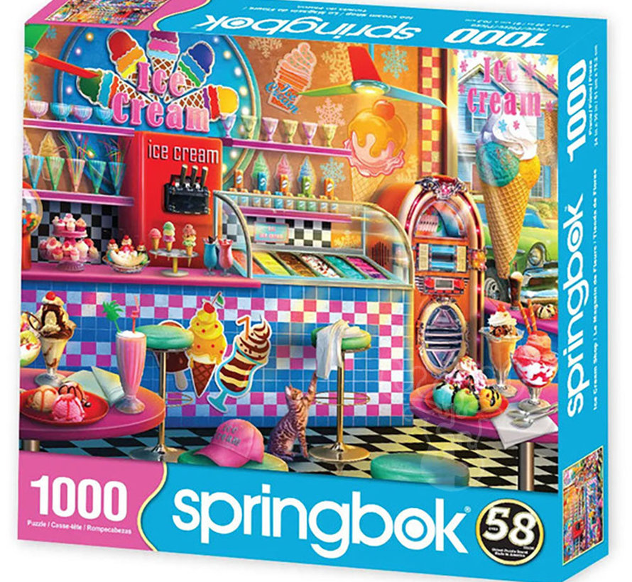 Springbok Ice Cream Shop Puzzle 1000pcs