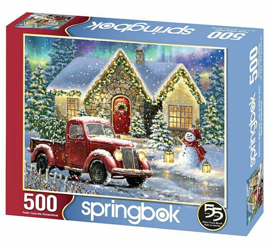 Springbok Christmas Night Lane Puzzle 500pcs