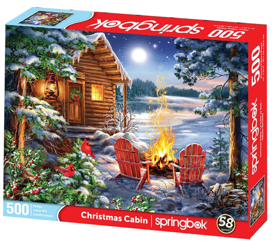 Springbok Christmas Cabin Puzzle 500pcs