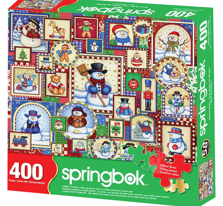Springbok Snow Days Family Puzzle 400pcs