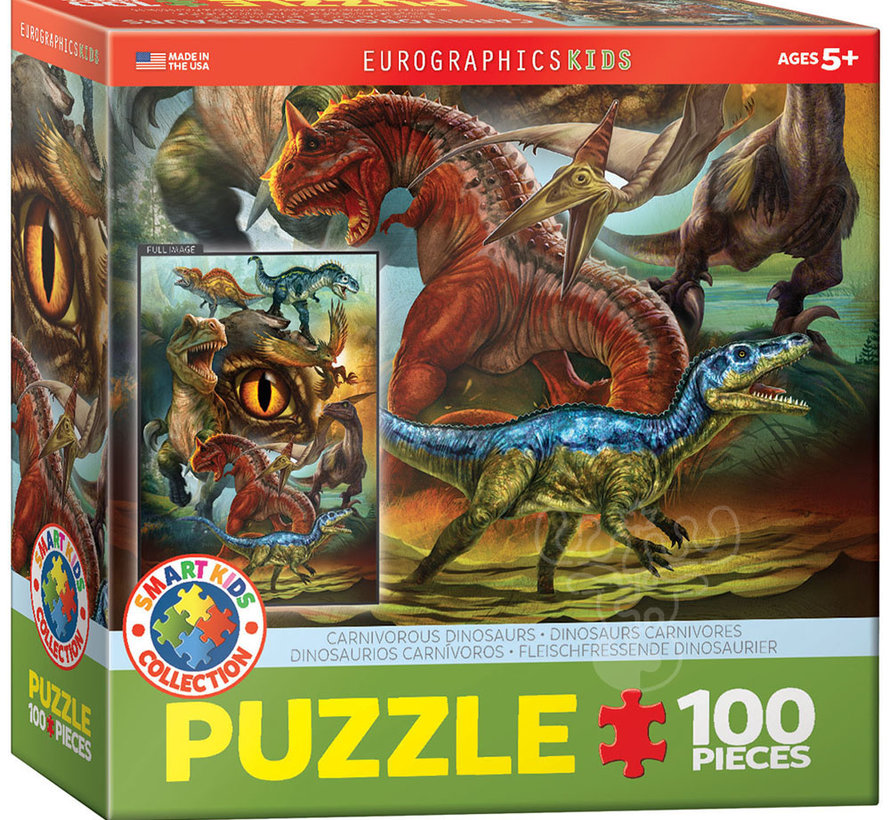 Eurographics Carnivorous Dinosaurs Puzzle 100pcs