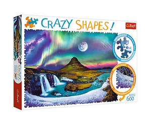 パズル Trefl Crazy Shapes! Aurora Over Iceland Puzzle 600pcs - Puzzles Canada
