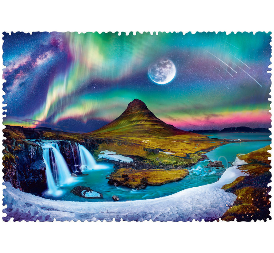 Trefl Crazy Shapes! Aurora Over Iceland Puzzle 600pcs