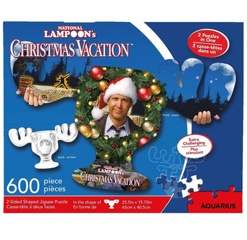 Aquarius Aquarius National Lampoon's Christmas Vacation Clark and Moose Mug Double Sided Shaped Puzzle 600pcs