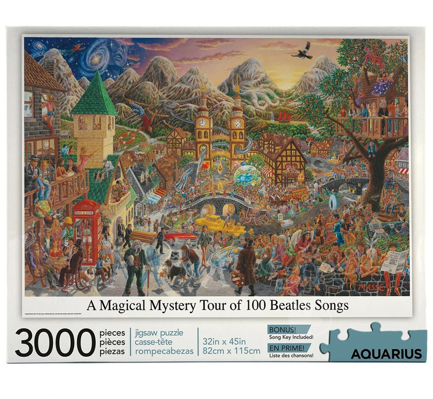 Aquarius A Magical Mystery Tour of 100 Beatles Songs Puzzle 3000pcs