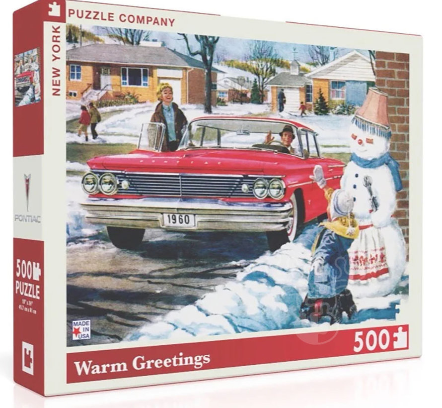 New York Puzzle Co. General Motors: Warm Greetings Puzzle 500pcs