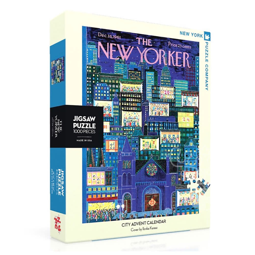New York Puzzle Co. The New Yorker City Advent Calendar Puzzle 1000pcs
