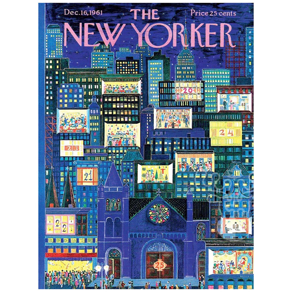 New York Puzzle Co. The New Yorker City Advent Calendar Puzzle 1000pcs