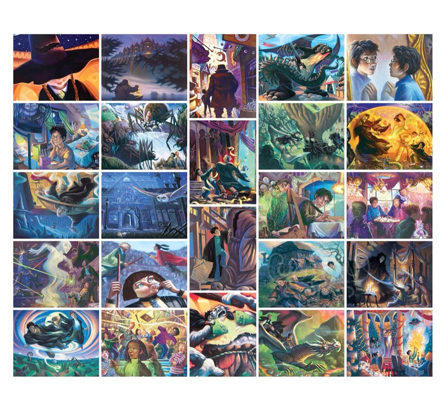 New York Puzzle Co. Harry Potter: Advent Calendar Mini Puzzle 24 x 100pcs