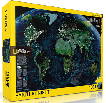 New York Puzzle Company FINAL SALE New York Puzzle Co. National Geographic: Earth at Night Puzzle 1000pcs