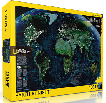 New York Puzzle Company New York Puzzle Co. National Geographic: Earth at Night Puzzle 1000pcs