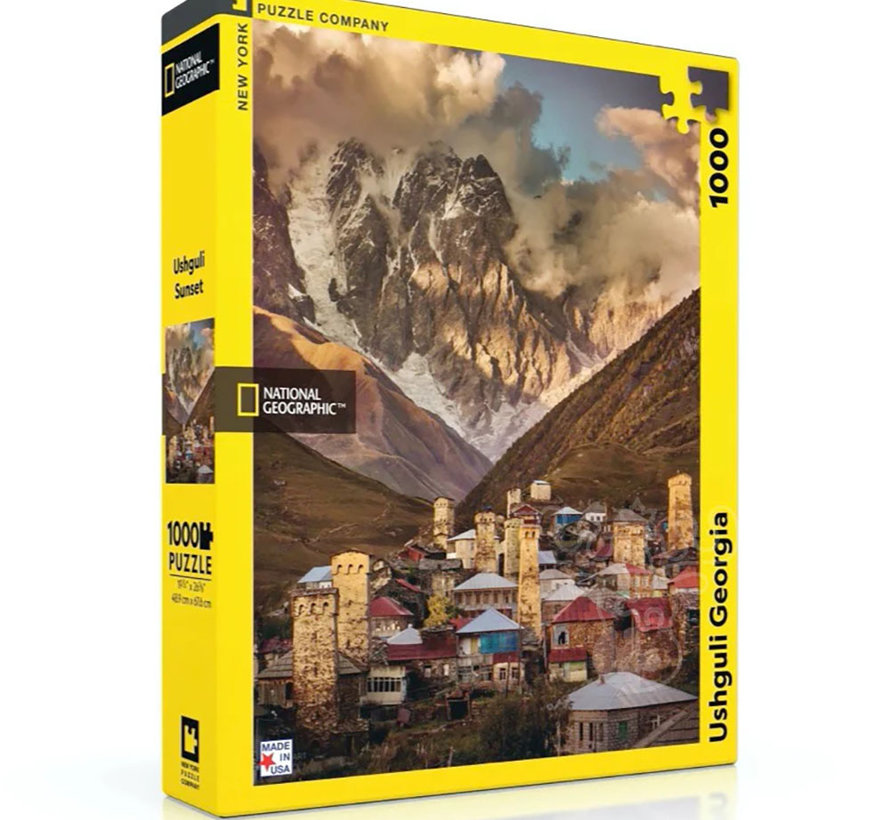 New York Puzzle Co. National Geographic: Ushguli Georgia Puzzle 1000pcs