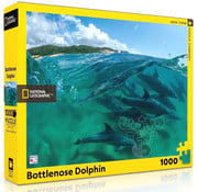 New York Puzzle Company FINAL SALE New York Puzzle Co. National Geographic: Bottlenose Dolphins Puzzle 1000pcs**